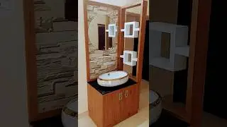 2024 Latest Modern Wash Basin Cabinet Design Kerala Home interior