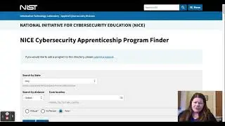 How to Investigate Cybersecurity Apprenticeships Organized by NIST
