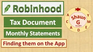 Robinhood Tax Document and Monthly Statements | How to Access and Download on Mobile App (Tutorial)