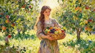 Visual Poems | Monet | Orchard Harvest Seasons（4K）