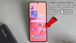 Samsung Z Flip 7: как включить/отключить названия приложений на Android