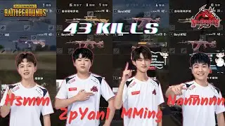 NewHappy | MMing, ZpYan, Hsmm, Nannnn | 43 Kills | RANKED PUBG