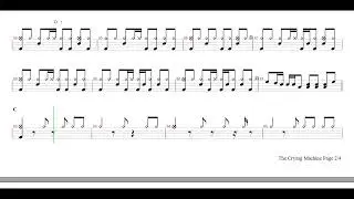 Steve Vai-The Crying Machine | Drum Score, Drum Sheet Music, 드럼악보