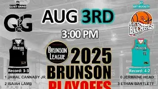 Quiet Grind vs Get Buckets Game- Brunson League Season 12 Playoffs Semifinals @UA House