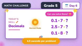 Grade 5 | Day 6: Decimals | Normal | daily math challenge