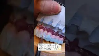 Dental Technician working on a brand new smile 🦷✨#dentallaboratorytechnician