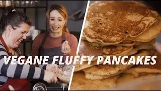 FLUFFIGE PANCAKES mit veganem Ei-Ersatz I Das, in vegan! #1