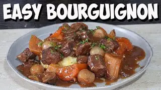 Beef Bourguignon INCREDIBLE EASY RICH COMFORTING Fall apart Chunks of BEEF! Crockpot