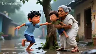 🤩गरीब दादी नटखट बंदर ☺️ #varial #terndingvideos #kindness #animalfriendship#magiclightai#gooddeeds