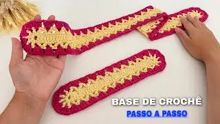 BASE SIMPLES E FÁCIL PARA TAPETES E PASSADEIRAS PASSO A PASSO ￼