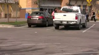 Denton Texas Baseball Sized Hail Damage WalMart and TWU