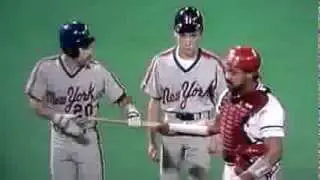 Tony Pena Yanks Bat From 