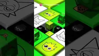 (Q914) 🤪🔥 Hypnotic Sprunki Cubes Roll! 🎵 Catchy Beats Sync with Every Flip! 🌀 #Shorts #Viral