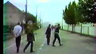Démolition du Château d'eau de la ville d'Hagondange le 14 octobre 1987