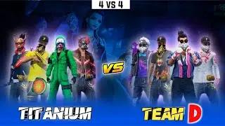TEAM D VS TITANIUM BEST 4 VS 4 CALSH SQUAD CUSTOM MATCH 🔥 || TNM CHAMBA VS D ARYAN 🔥