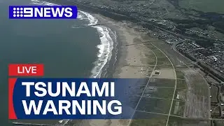 LIVE: Tsunami hits Japan after 8.8-magnitude earthquake off Russia | 9 News Australia