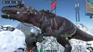 giga army vs 6 Rex army solo Arkpvp ark survival of the fittest last June fight pvp
