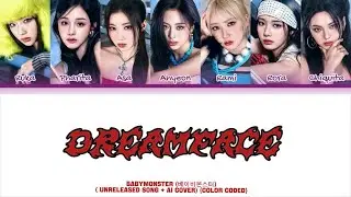[UNRELEASED SONG + AI COVER]  Babymonster 'DREAM FACE ( halloween ver.) ' | color coded lycris 