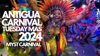 Antigua Carnival 2024 - Myst Carnival crossing the Main Stage on Carnival Tuesday