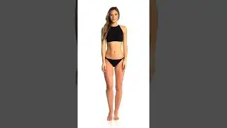 Hurley Women's Quick Dry Mesh High Neck Bikini Top | SwimOutlet.com