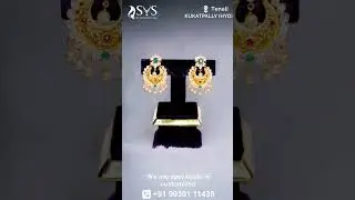 Latest Gold sheet Earrings Designs | SVS Jewellers #goldsheetjewellery #lightweightjewellery