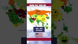 🇺🇸 🤬 Which countries love and hate the USA  #asia relations with America 🇺🇸