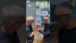 Tim Cook meets his mini-me: The Labubu edition