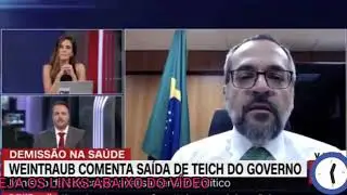Ao vivo, jornalista da CNN Brasil e Ministro da Educa&ccedil;&atilde;o discutem ap&oacute;s pergunta sobre Teich