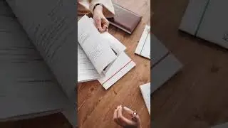 Person Browsing Through a Book