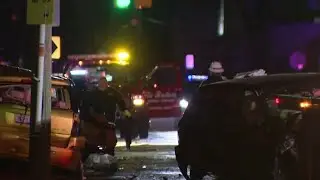 Warren police chase ends with crash in Detroit