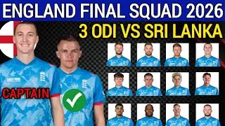Sri Lanka VS England T20 Series 2026 | England T20 Squad | ENG Squad Against SL 2026