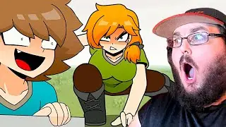 Стив и Алекс Minecraft Anime | Алекс Паст - Эпизод 1, 2 и Стив Паст | Minecraft Animation РЕАКЦИЯ!!!