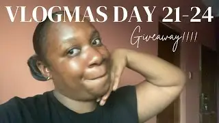 VLOGMAS DAY 21-24: Got sick, lots of activities behind the camera, giveaway(ish) time