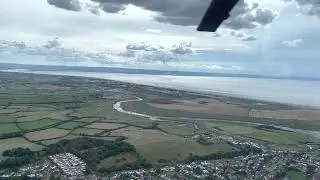 Weston Super Mare, helicopter flight at the helicopter museum