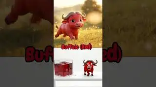 A B C D Antelope Buffalo Cheetah Deer &ndash; Blue Red Purple Green | ABC Animals Colors Song for Kids