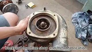 repair Mitsubishi s6u mptk water pump(ship main engine )