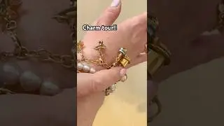 Charm bracelet tour - gold articulated traditional charms! #charmbracelet #jewellery #charms