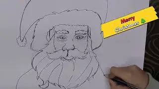 How to Draw Santa Claus Easy for Kids ✏️#santa #art #artist #christmas #drawing 