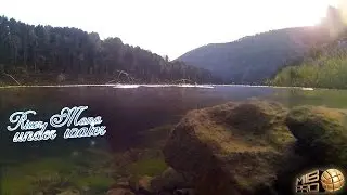River Mana under water - р. Мана под водой