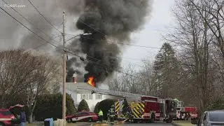 Woman hospitalized with serious injuries after Rocky Hill fire on Main Street