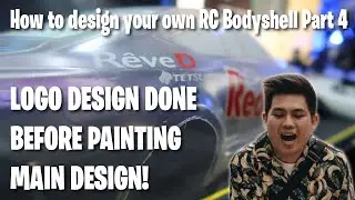 How to design your own RC Bodyshell | Logo Design | Part 4 | VLOG #045 |