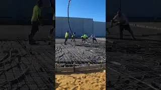 Concrete slab going in for a tilt panel construction project in Perth! #construction #concrete