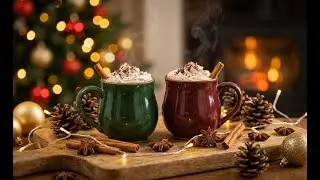 Peaceful Winter Coffee Shop 🎄 Fireplace Warmth & Smooth Jazz for Holiday Peace