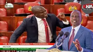 Drama in National Assembly as MP Ndindi Nyoro lectures Ruto like a kid Over Borrowing of loans!