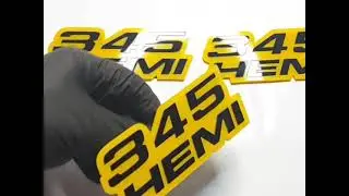 Upgrade Your Dodge logo 345 HEMI with a Custom Emblem Set!