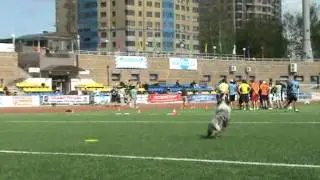 Disk Hunters. 9.05.11. Турнир Победы. Новички. Вера и Лютик.