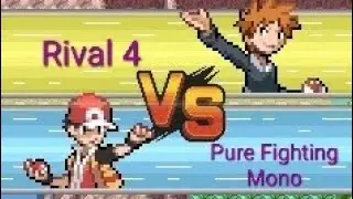Pokémon Radical Red | HC Mode | Pure Fighting Mono vs Rival 4