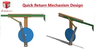 Quick return mechanism design in SolidWorks | Solidworks Assembly Tutorial