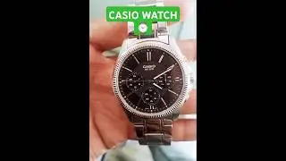 Casio Enticer Analog Black Dial Stainless Steel Body Men's Watch 2025