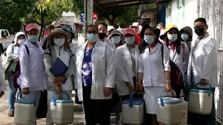 Familias del barrio Waspan Sur se vacunan contra la Covid-19